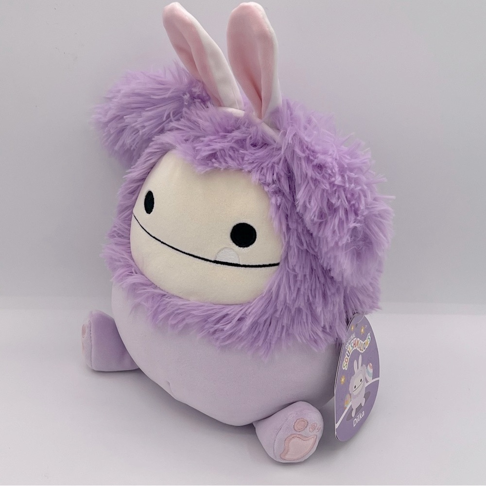 Squishmallows 8” Dilka the Purple Easter Bigfoot - Picture 2 of 8